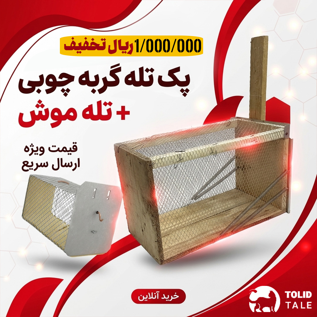 111 پک تله گربه چوبی + تله موش - Image 1